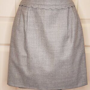 J Crew Classic Pencil Skirt - Gray - size: 00